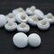 1 Dozen Bridal White Buttons with Canvas Backing 12.5mm for Wedding Dresses & Gowns